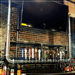 Draft Beer Hanging Towers At Lucky Bastard Saloon Installed By A Head For Profits