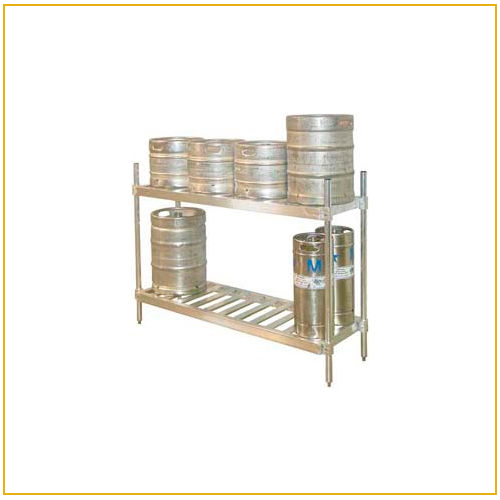 An image showing what keg racks from A Head For Profits can look like